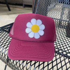 Trucker hat with patch